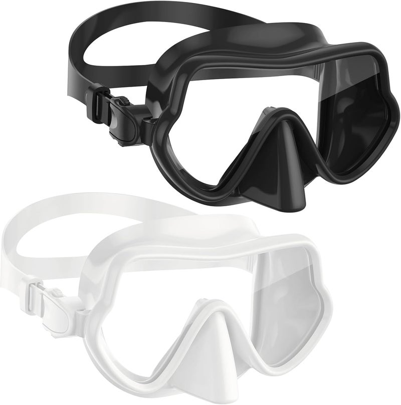 W WSTOO WSTOO Frameless Swim Goggles with Nose Cover for Adults, Panoramic Anti-Glare & Anti-Fog Tempered Glass Lenses, and Perfect Seal Food-Grade Silicone Skirt, Suitable for Snorkelling and Diving - Image 1
